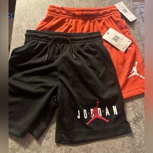 Jordan Boys' Black and Lobster Shorts Set